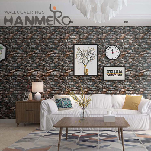 HANMERO PVC 0.53*9.2M Brick Deep Embossed Modern Photo studio Nature Sense images for wallpaper