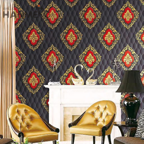 HANMERO PVC Manufacturer Geometric Deep Embossed European hallway wallpaper 0.53M Study Room