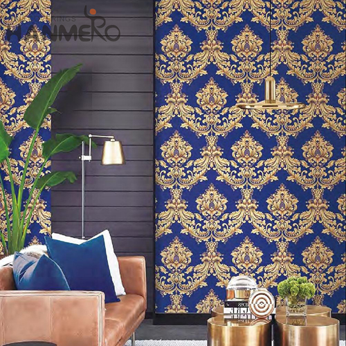 HANMERO PVC Manufacturer Geometric Deep Embossed European 0.53M Study Room wallpaper at home walls