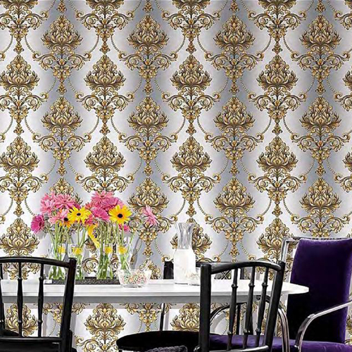 HANMERO European Manufacturer Geometric Deep Embossed PVC Study Room 0.53M price of wallpaper