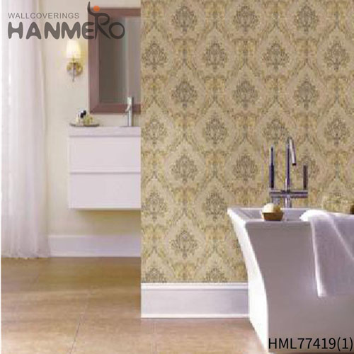 HANMERO PVC Seller kitchen wallpaper ideas Embossing Pastoral TV Background 0.53*9.5M Flowers