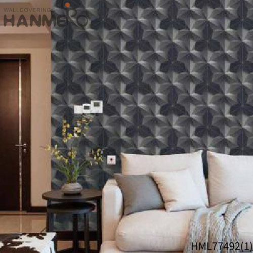 HANMERO PVC Seller Flowers Pastoral Embossing TV Background 0.53*9.5M design of wallpaper for wall