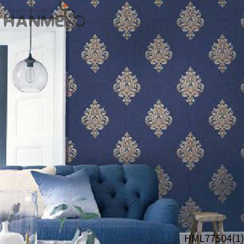 HANMERO 0.53*9.5M custom home wallpaper Flowers Embossing Pastoral TV Background Seller PVC