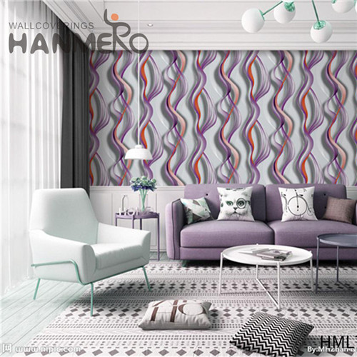 HANMERO PVC Manufacturer Stone Deep Embossed European wallpaper interior walls 0.53*10M Children Room