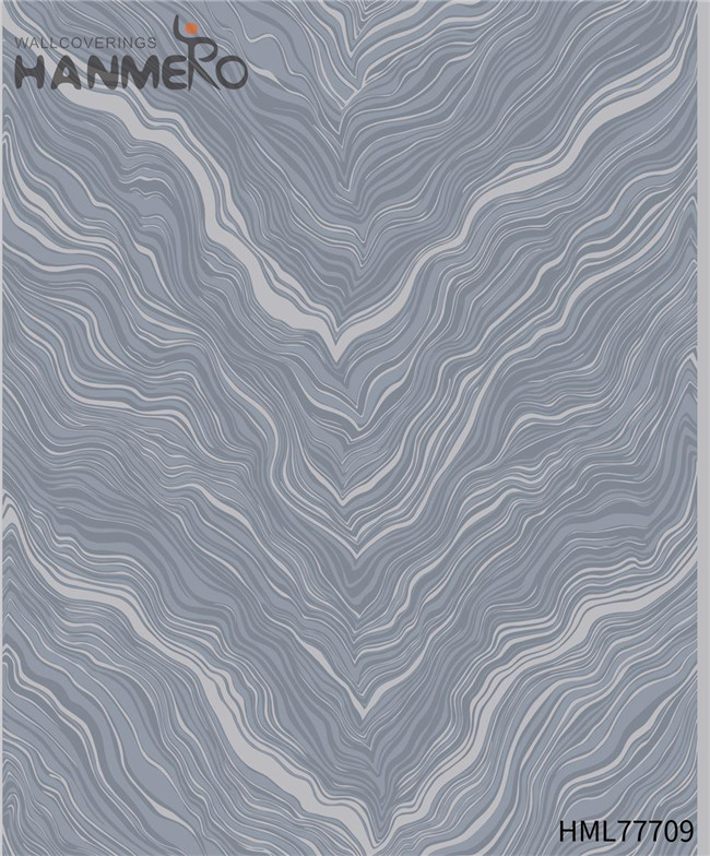 HANMERO 0.53*10M Flocking Modern Home Geometric wallpaper in house