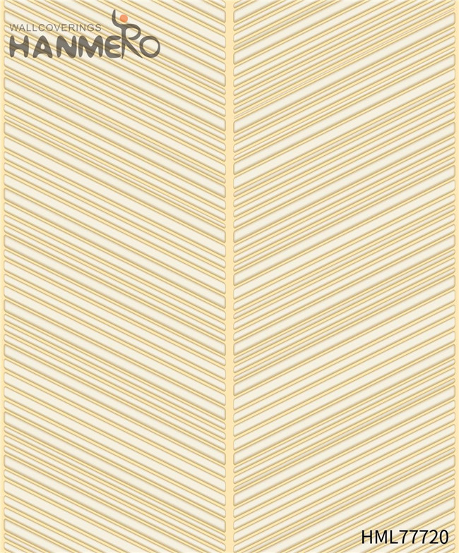 HANMERO Modern Flocking Geometric Home 0.53*10M wallpaper house and home