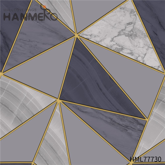 HANMERO 0.53*10M online wallpaper shop Modern Home Geometric Flocking