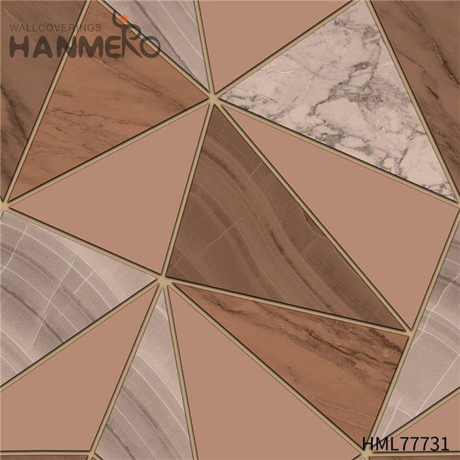 HANMERO Geometric 0.53*10M best wallpaper for living room Home Flocking Modern