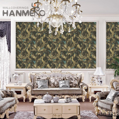 HANMERO PVC Dealer Landscape wallpaper in room Pastoral Exhibition 1.06*15.6M Embossing