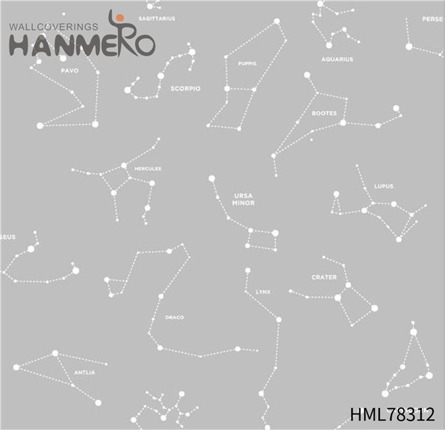 HANMERO PVC Top Grade Technology Geometric Pastoral TV Background 0.53*10M designer wallcoverings