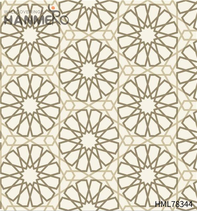 HANMERO bedroom wallpaper for sale Top Grade Geometric Technology Pastoral TV Background 0.53*10M PVC