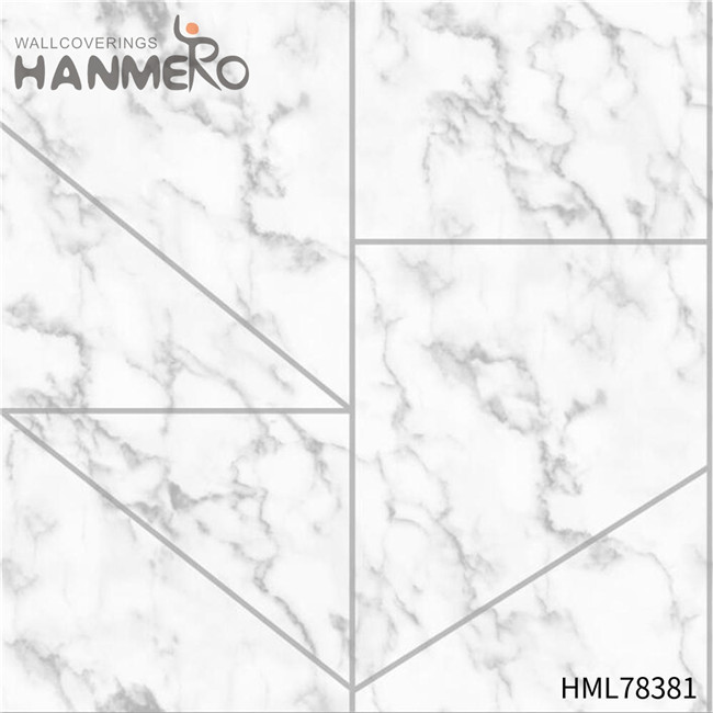 HANMERO wallpaper of design Top Grade Geometric Technology Pastoral TV Background 0.53*10M PVC