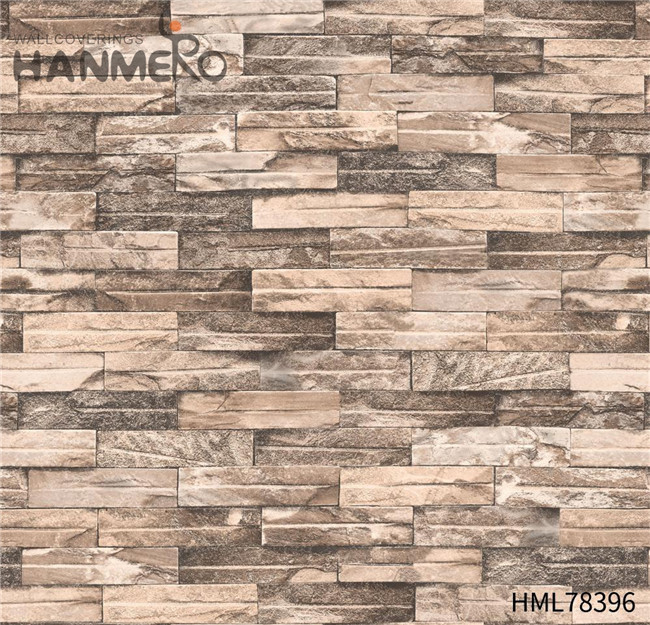 HANMERO PVC 3D Brick 0.53*10M Modern Hallways Technology wallpaper store