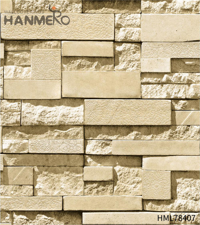 HANMERO PVC 3D Brick Modern Technology Hallways 0.53*10M wallpaper suppliers