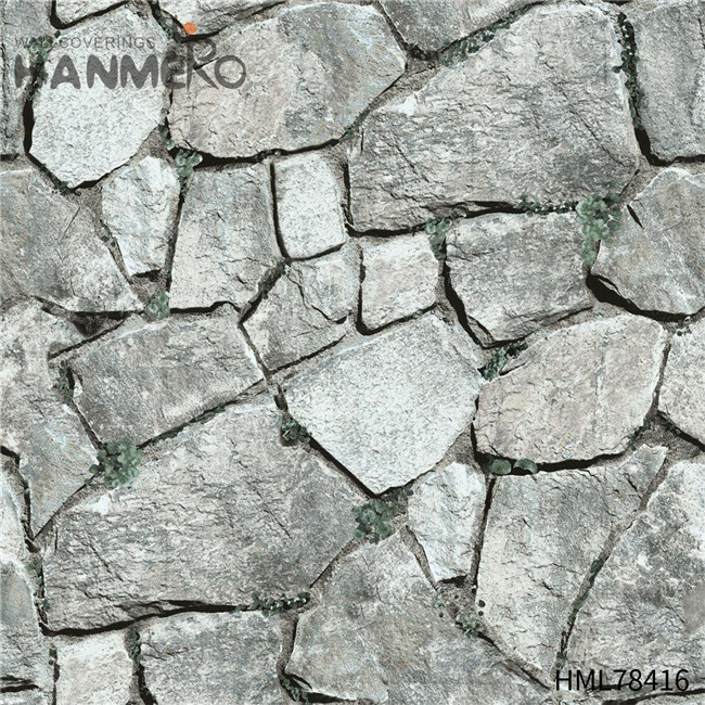 HANMERO 3D PVC 0.53*10M cheap wallpaper shops Modern Hallways Brick Technology