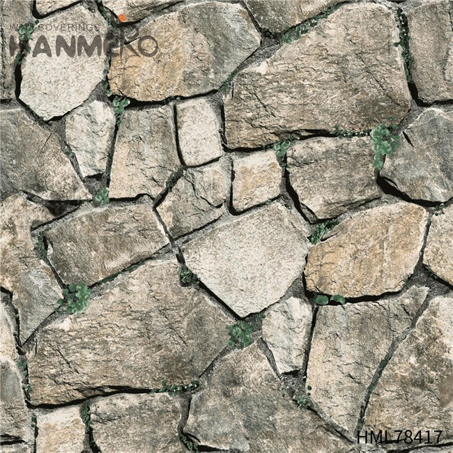 HANMERO 3D PVC Brick 0.53*10M shopping wallpaper Hallways Technology Modern