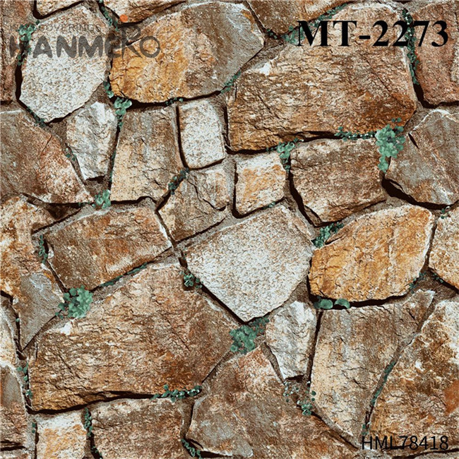 HANMERO 3D PVC Brick Technology 0.53*10M wall wallpaper designs Modern Hallways