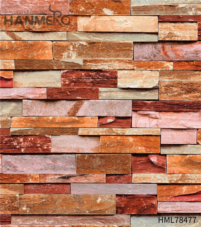 HANMERO decoration wallpaper house 3D Brick Technology Modern Hallways 0.53*10M PVC