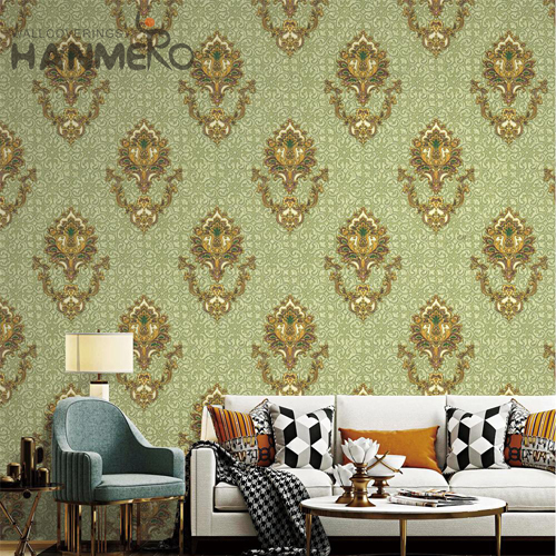 HANMERO PVC Decoration decorative wallpapers for walls Embossing European Hallways 1.06*15.6M Damask