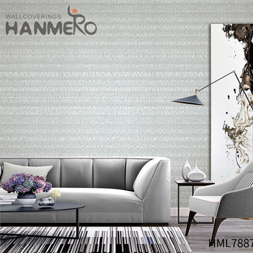 HANMERO wallpaper design for bedroom The Latest Stone Embossing Modern Cinemas 1.06*15.6M PVC