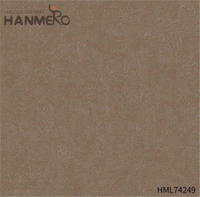 HANMERO PVC Cheap Flocking Geometric Modern Home 0.53*10M wallpaper cheap