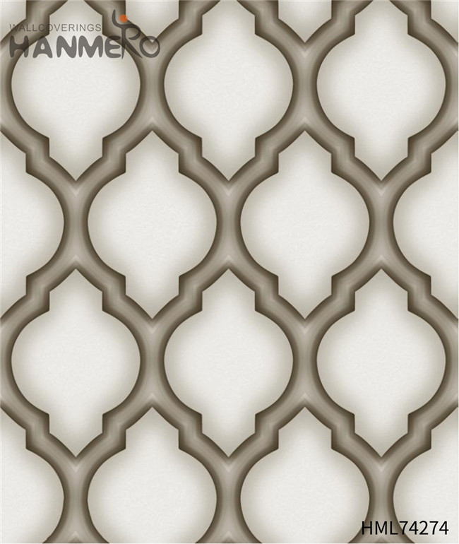 HANMERO discontinued wallpaper Cheap Geometric Flocking Modern Home 0.53*10M PVC