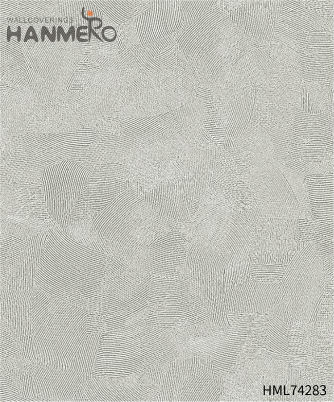 HANMERO interior decor wallpaper Cheap Geometric Flocking Modern Home 0.53*10M PVC