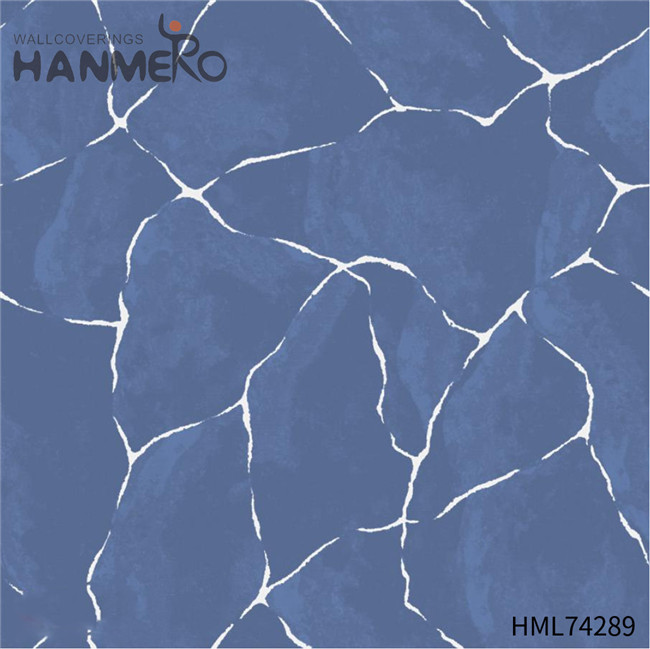 HANMERO removable wallpaper sale Cheap Geometric Flocking Modern Home 0.53*10M PVC