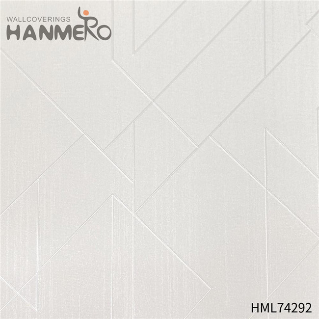 HANMERO wallpapers room walls Cheap Geometric Flocking Modern Home 0.53*10M PVC