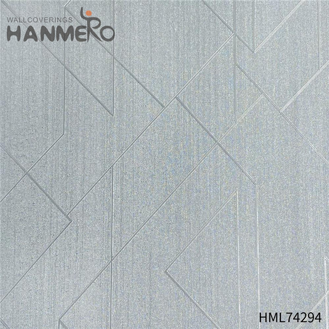 HANMERO house wallpaper price Cheap Geometric Flocking Modern Home 0.53*10M PVC