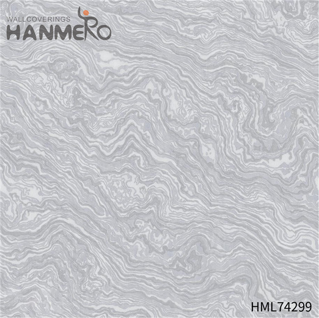 HANMERO bedroom wallpaper online Cheap Geometric Flocking Modern Home 0.53*10M PVC