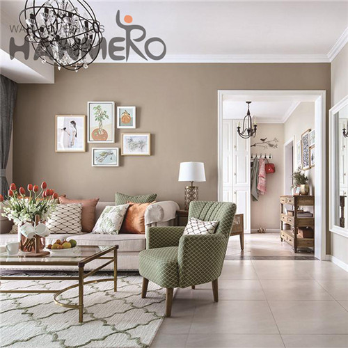 HANMERO Bronzing Professional Supplier Flowers PVC European Study Room 0.53M house with wallpaper