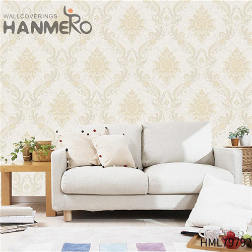 HANMERO PVC Seamless buy wallpaper Flocking Modern Church 1.06*15.6M Geometric