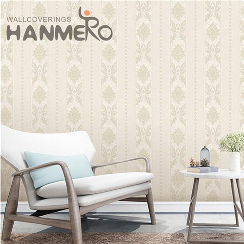HANMERO PVC Seamless Geometric Flocking wallpaper website Church 1.06*15.6M Modern