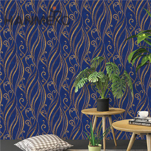 HANMERO PVC 1.06*15.6M Geometric Flocking Modern Church Seamless wallpaper for my room