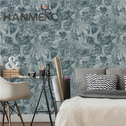 HANMERO Church Seamless Geometric Flocking Modern PVC 1.06*15.6M wallpaper of design