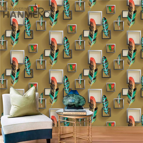 HANMERO PVC Durable Landscape Technology TV Background Pastoral 0.53*10M paper decoration for wall