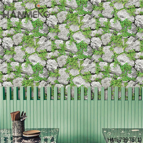 HANMERO PVC Exported Landscape Flocking Pastoral Kids Room 0.53M bedroom wallpaper