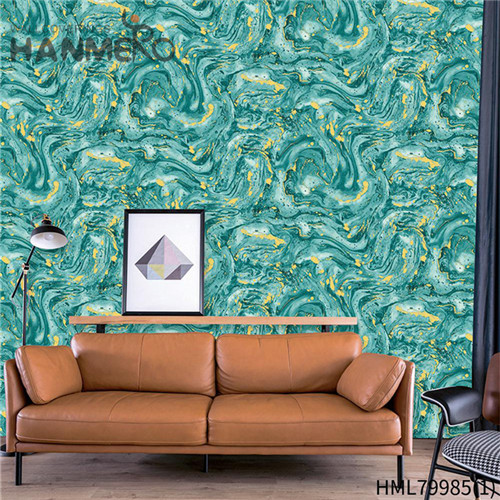 HANMERO PVC Exported Landscape Flocking wallpaper for the home Kids Room 0.53M Pastoral