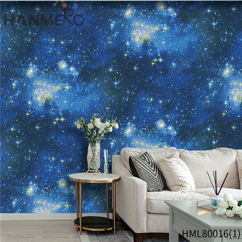 HANMERO PVC Exported Landscape Kids Room Pastoral Flocking 0.53M water wallpaper for walls