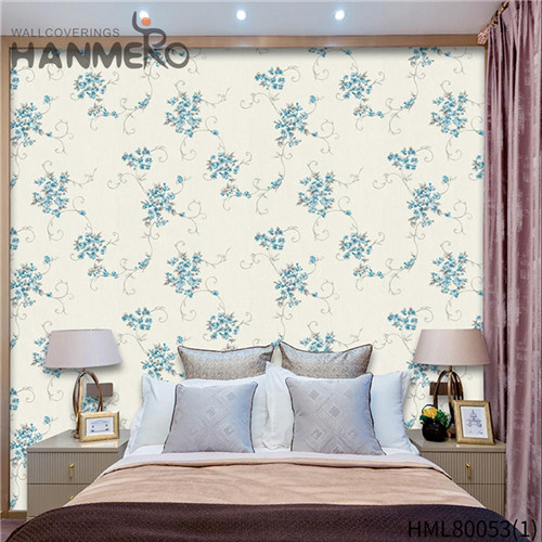 HANMERO Exported 0.53M wall decorative papers Flocking Pastoral Kids Room PVC Landscape