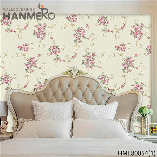HANMERO Exported PVC 0.53M wallpaper for decoration Pastoral Kids Room Landscape Flocking