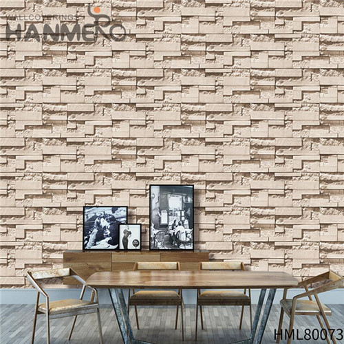 HANMERO PVC Imaginative Brick Technology Chinese Style Saloon 0.53M home wallpaper