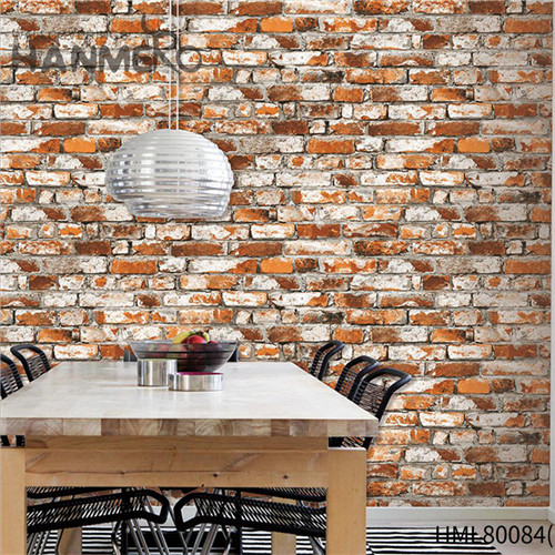 HANMERO PVC Imaginative Brick wallpaper on wall Chinese Style Saloon 0.53M Technology