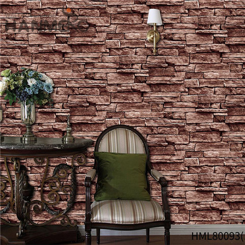 HANMERO PVC Imaginative Brick Technology Chinese Style Saloon wallpaper design home 0.53M