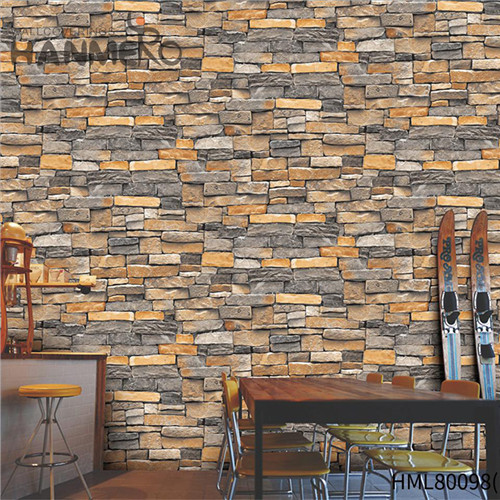 HANMERO 0.53M Imaginative Brick Technology Chinese Style Saloon PVC designer wallcoverings