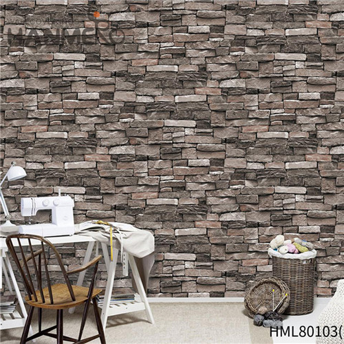 HANMERO PVC Imaginative Brick 0.53M Chinese Style Saloon Technology where to get wallpaper