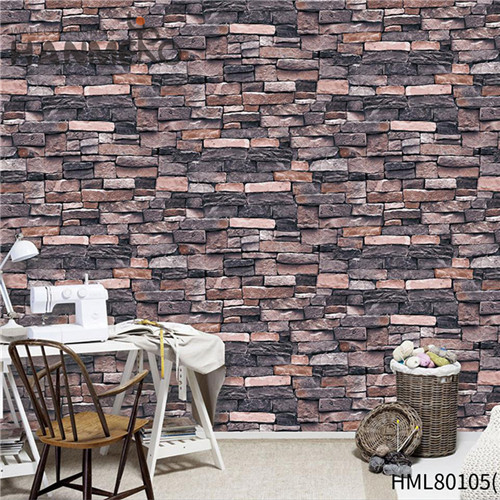 HANMERO PVC Imaginative Brick Technology 0.53M Saloon Chinese Style home wallpaper patterns