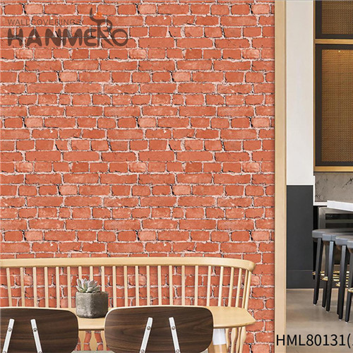 HANMERO Technology Imaginative Brick PVC Chinese Style Saloon 0.53M wallpaper unique designs