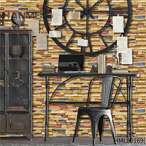 HANMERO PVC Simple Brick Technology Pastoral wallpaper for bedroom walls designs 0.53M Photo studio